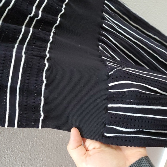 ME+EM cotton stripe Elegant Black Striped maxi dress - Picture 7 of 11